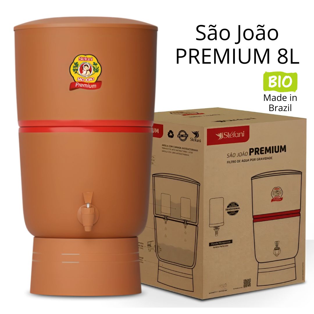 Clay Water Filter and Purifier São João PREMIUM 8L