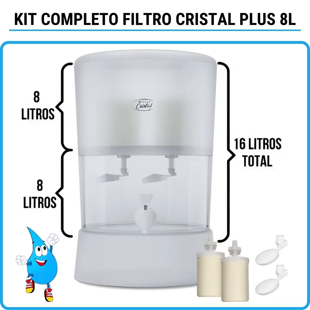 Water Filter and Purifier CRISTAL PLUS 8L