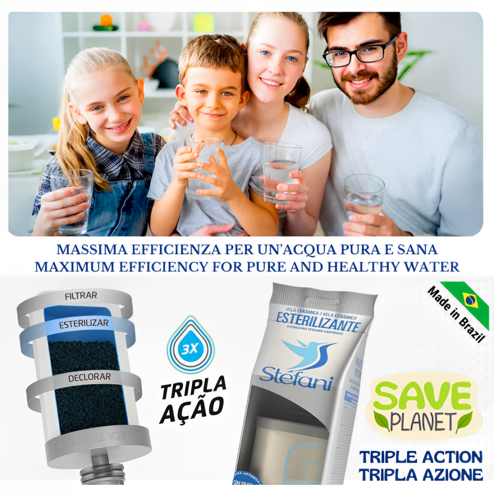 Ceramic Replacement Cartridge KIT for Water Filters and Purifiers