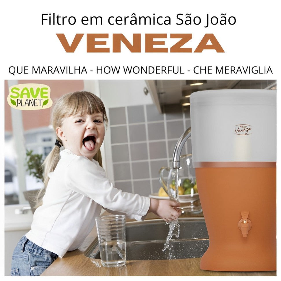 Ceramic Water Filter and Purifier São João VENEZA 8L
