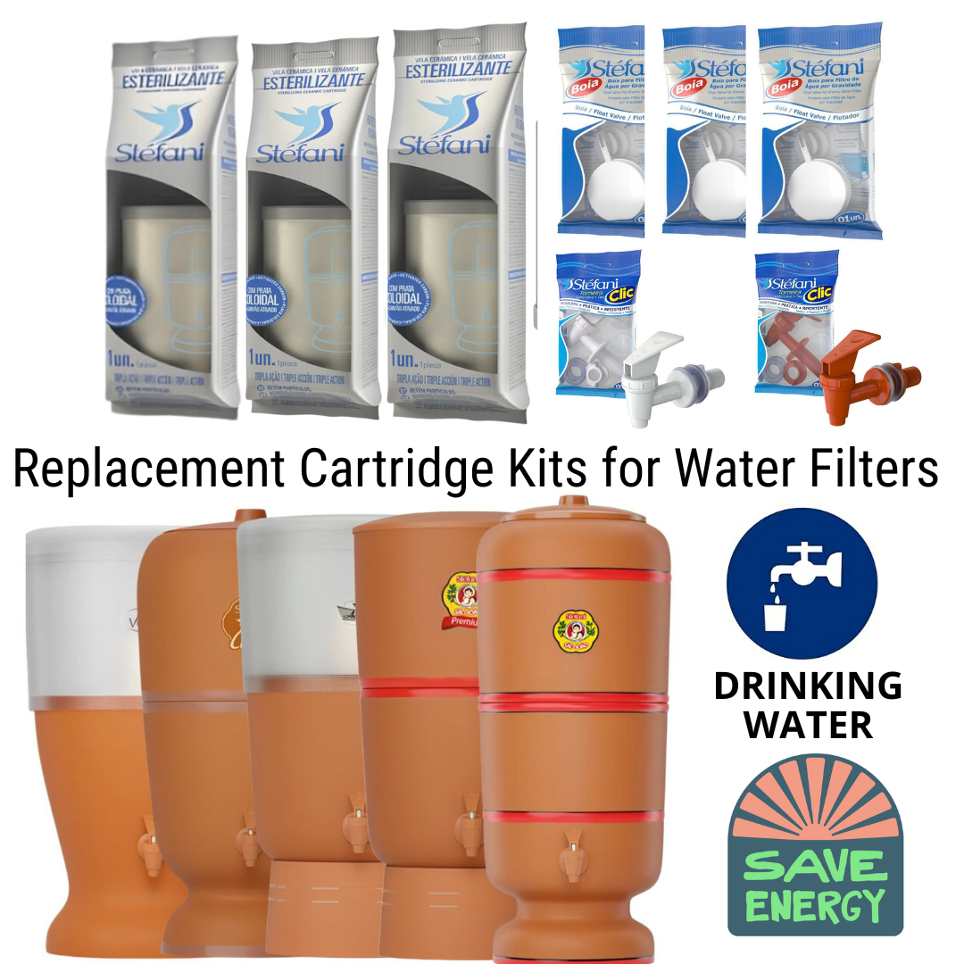 Ceramic Replacement Cartridge KIT for Water Filters and Purifiers