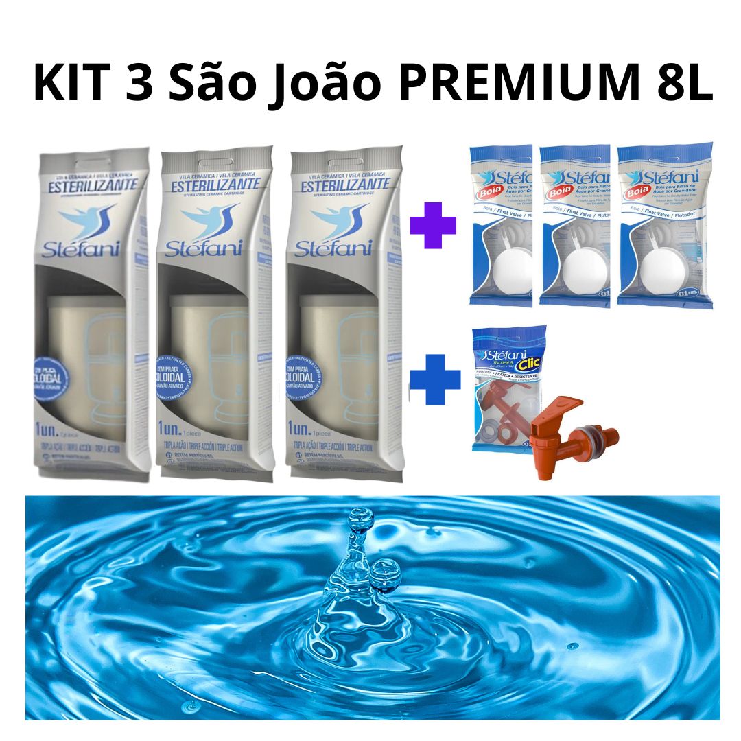 Clay Water Filter and Purifier São João PREMIUM 8L