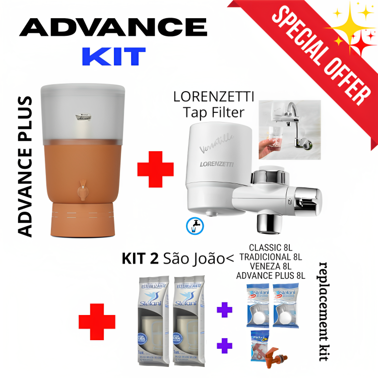 Ceramic Water Filter and Purifier KIT Advance Plus