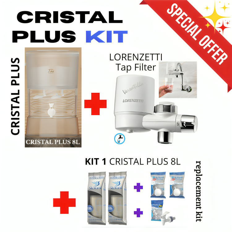 Water Filter and Purifier KIT Cristal Plus