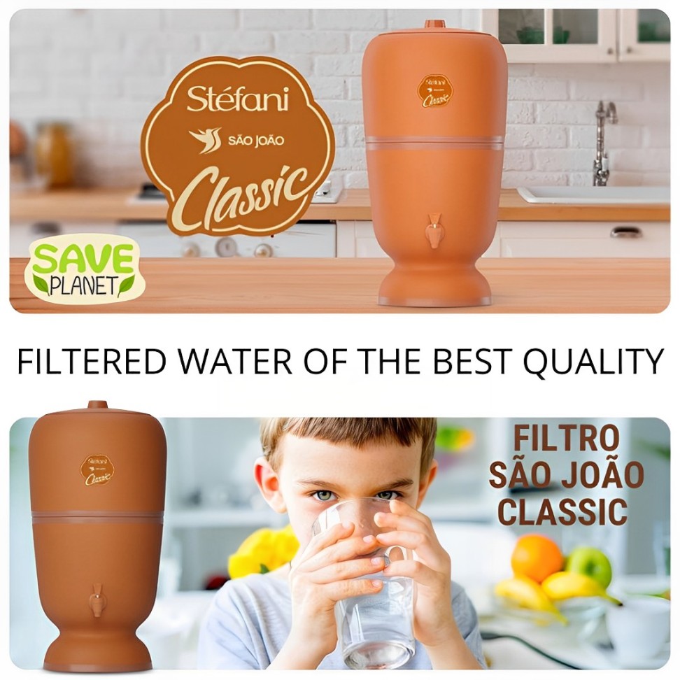 Ceramic Water Filter and Purifier São João CLASSIC 8L